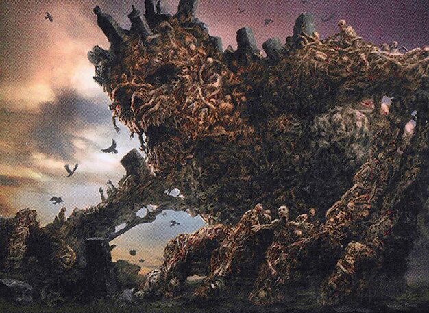 Hogaak, Arisen Necropolis art (Scryfall Modern Horizons)