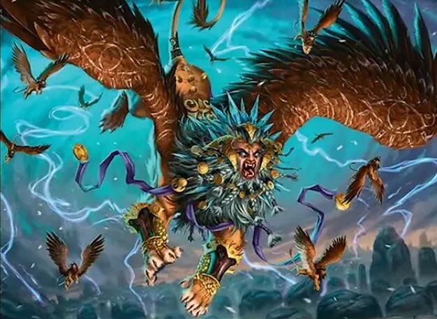 The Ur-Sphinx art (Alexandre Honoré / Scryfall FRC#12)