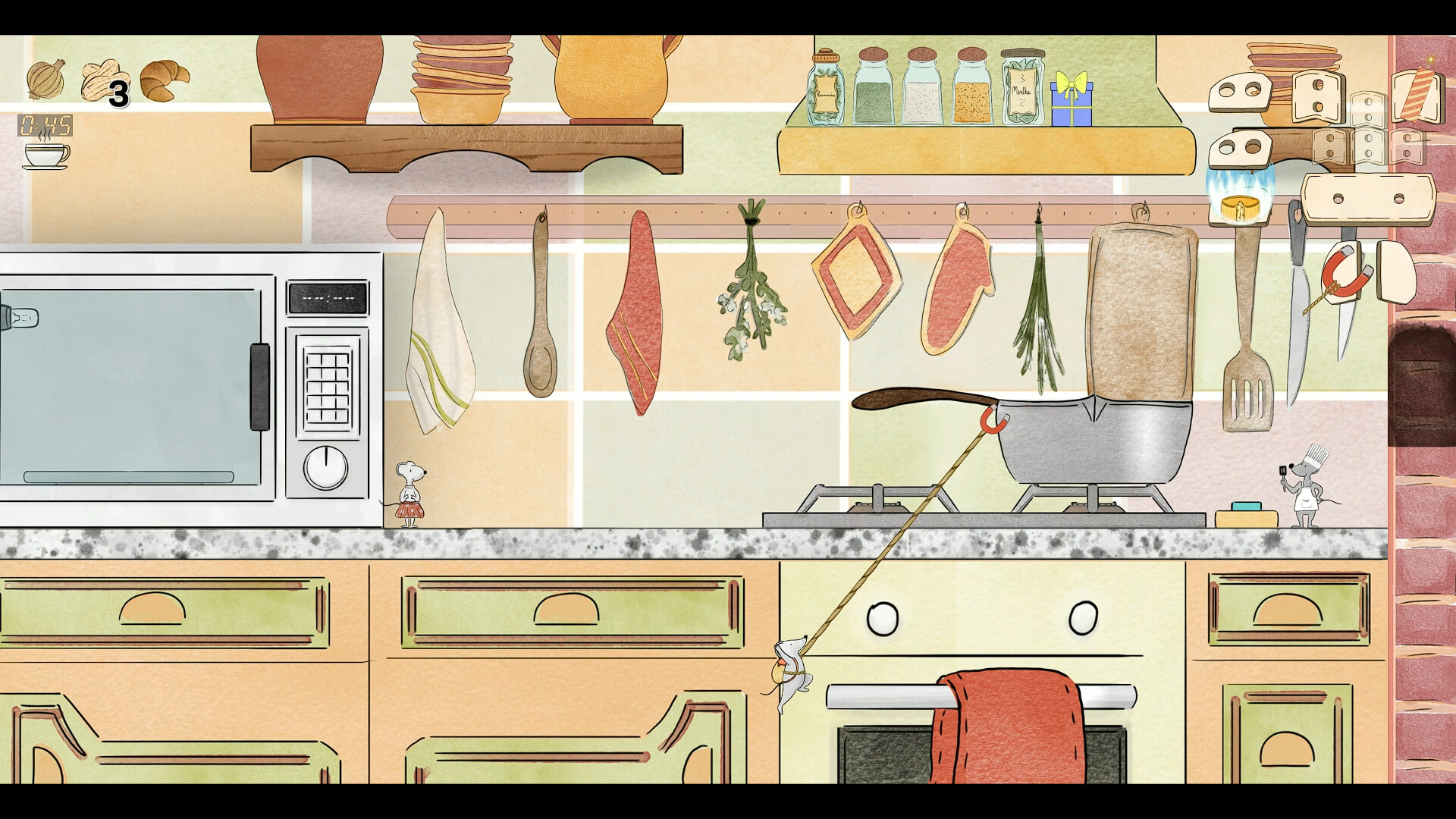 Steam screenshot: Randomice watercolor house exploration