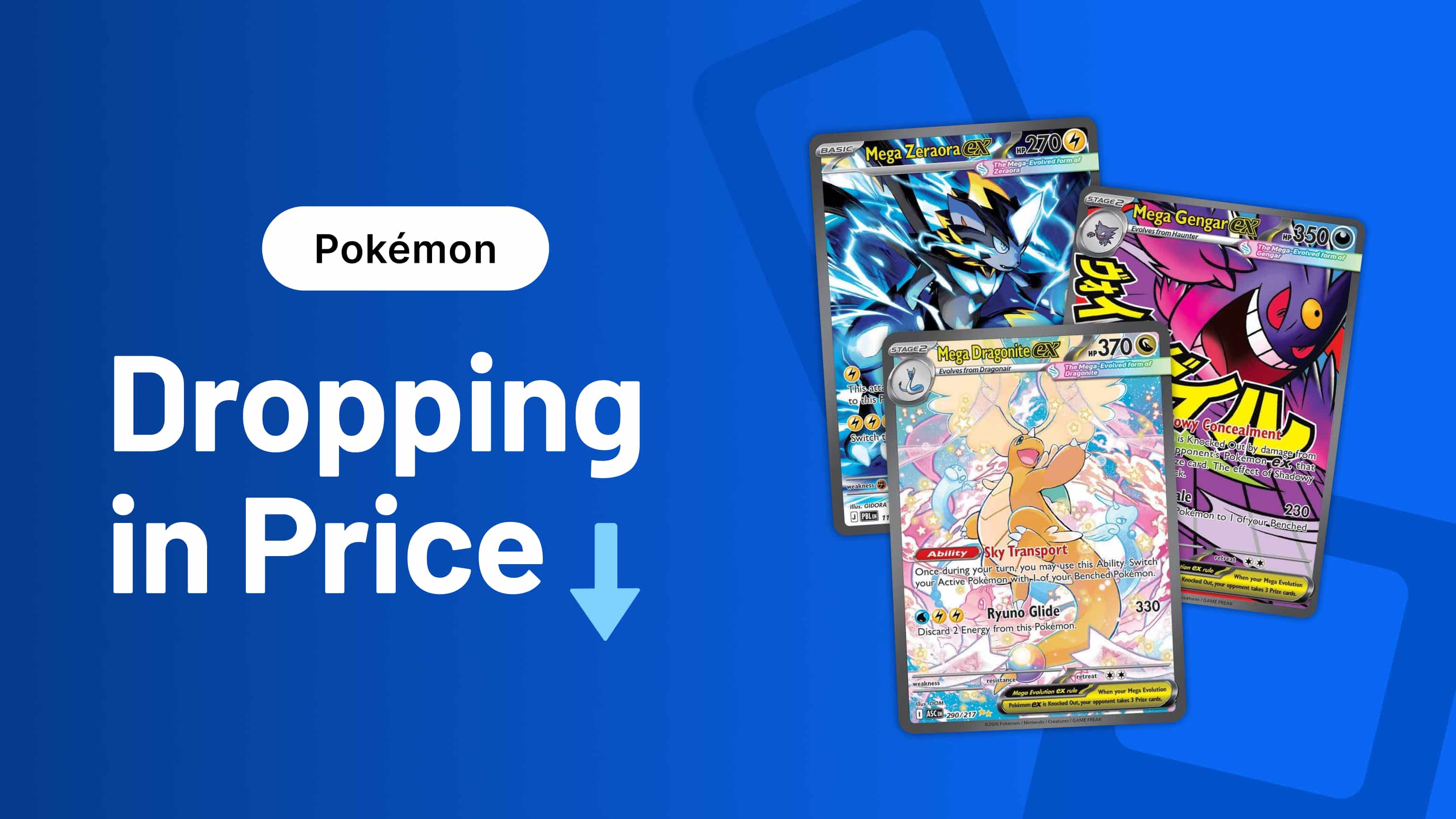 TCGplayer Price Trends Decreases hero (Sept 2026 window)