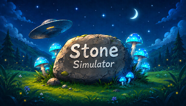 Steam store capsule: Stone Simulator – Just Be a Rock