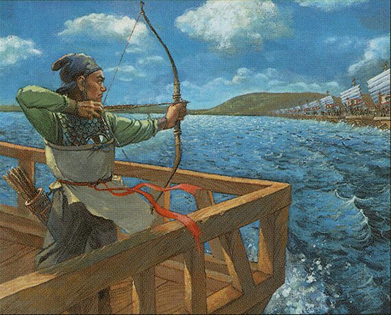 Wu Longbowman 原画(Xu Tan / Scryfall Portal Three Kingdoms #61)