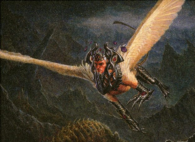 Magister Sphinx etched art crop (Scryfall 2X2 #519)